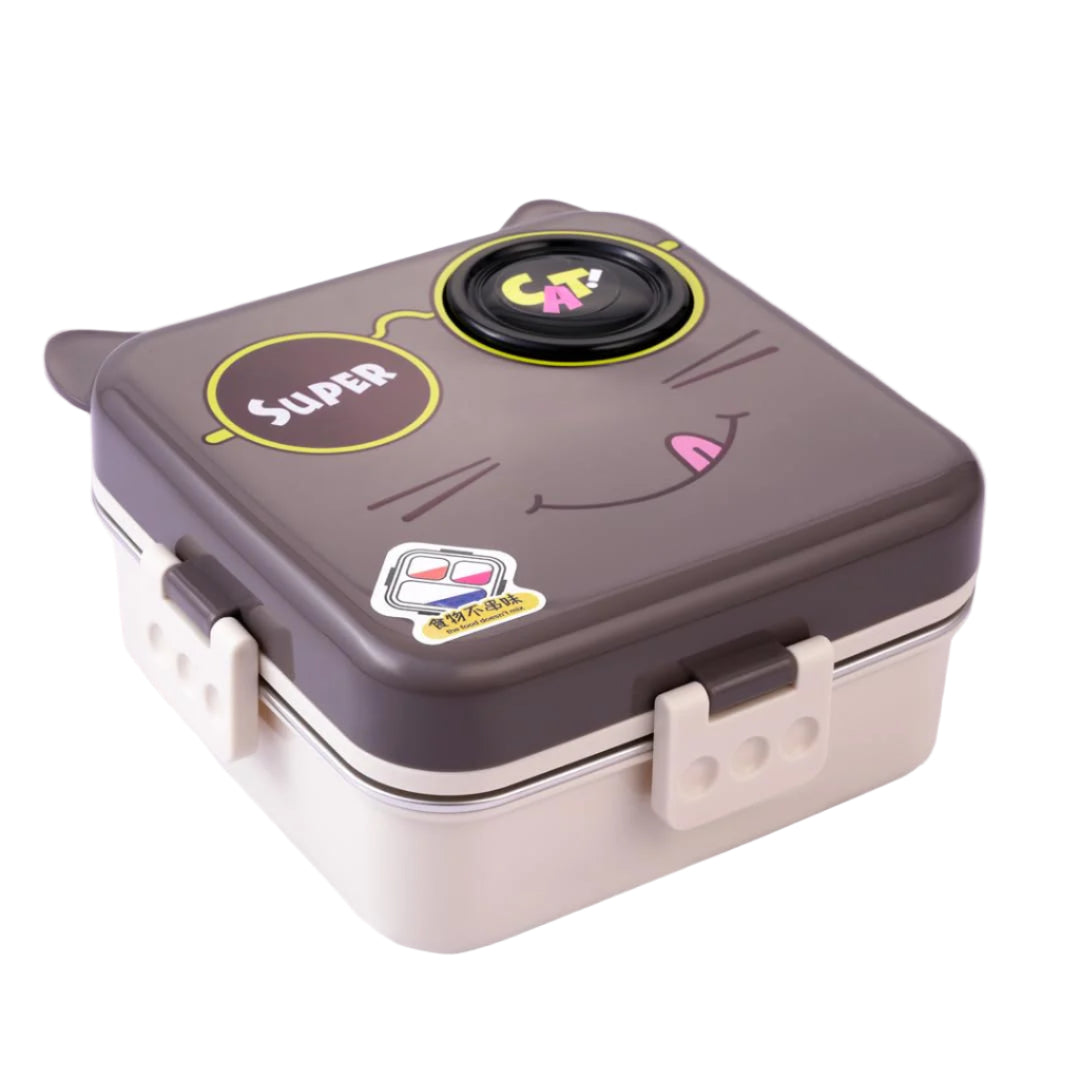 Super Cat Lunch Box 2 Layer Stainless Steel Lunch Box