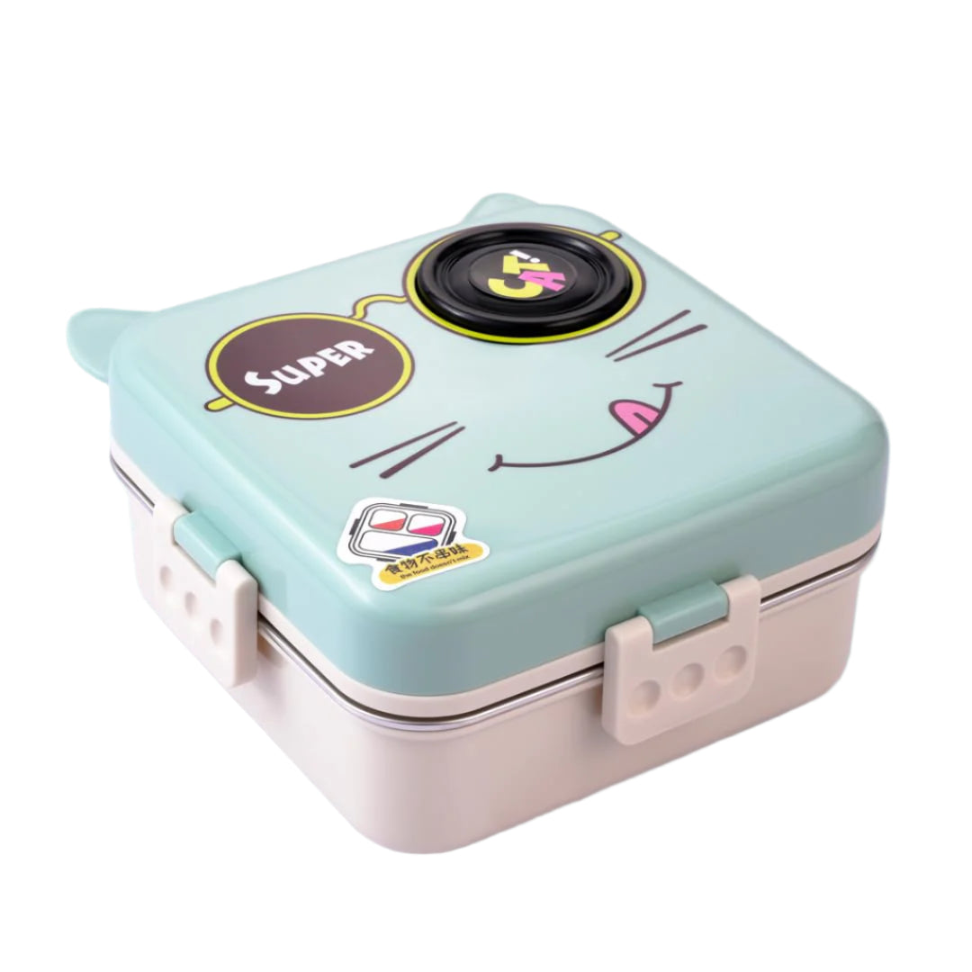 Super Cat Lunch Box 2 Layer Stainless Steel Lunch Box