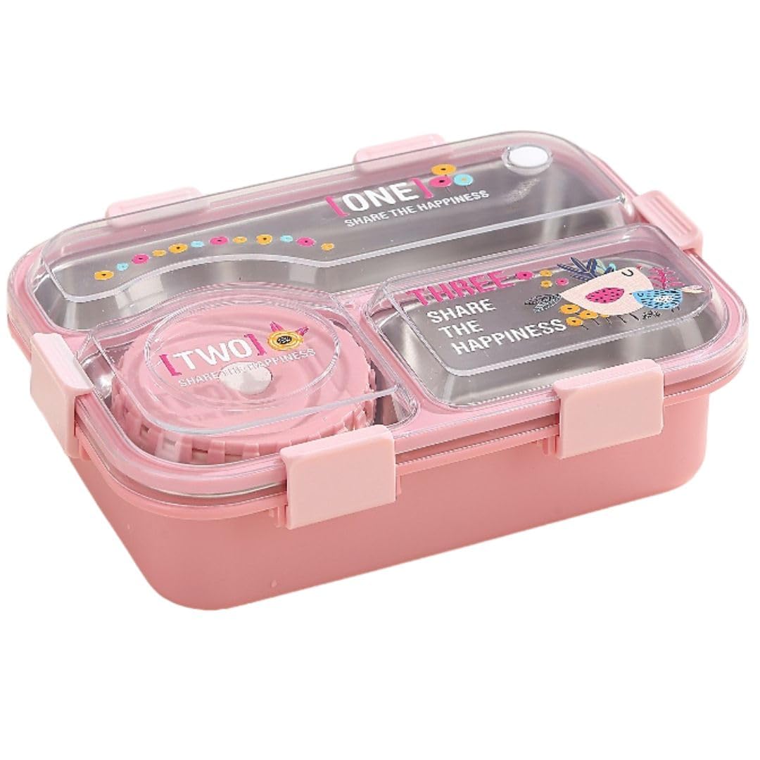 Jupiter Lunch Box with 3 Inner Steel Compartment