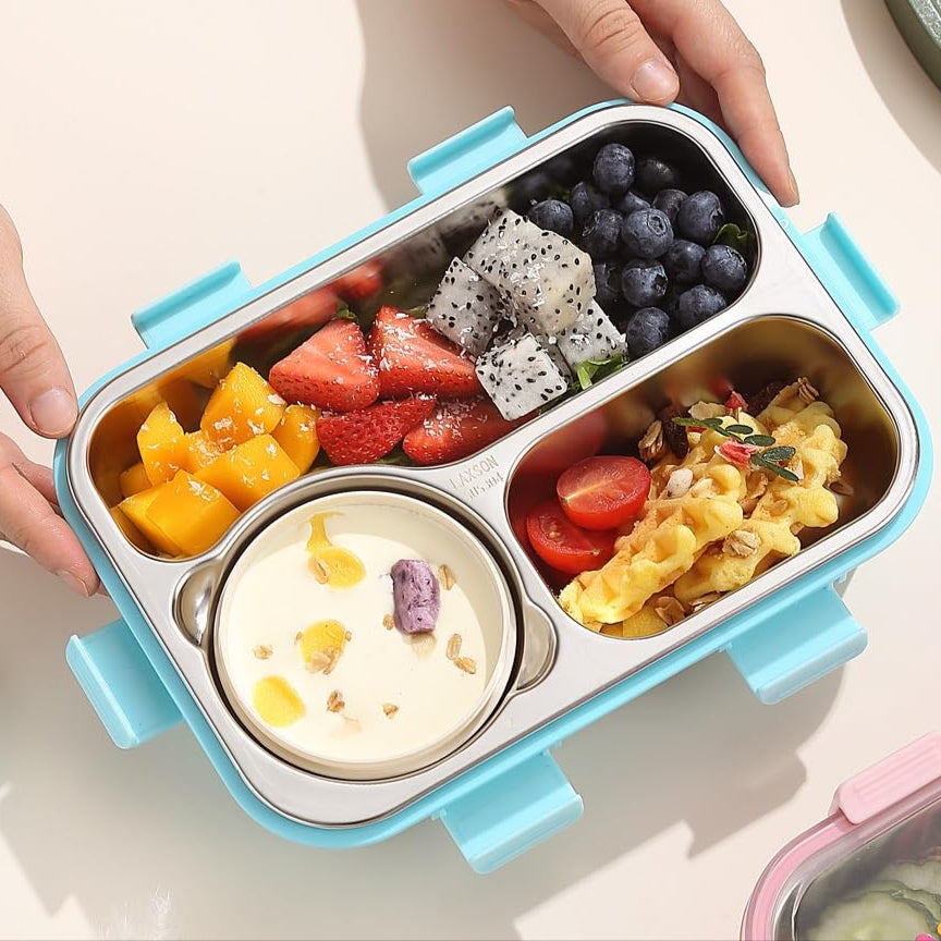 Jupiter Lunch Box with 3 Inner Steel Compartment