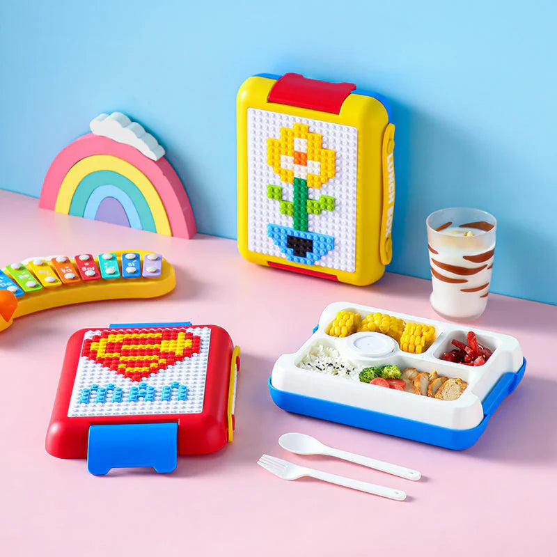 Lego puzzle lunch box