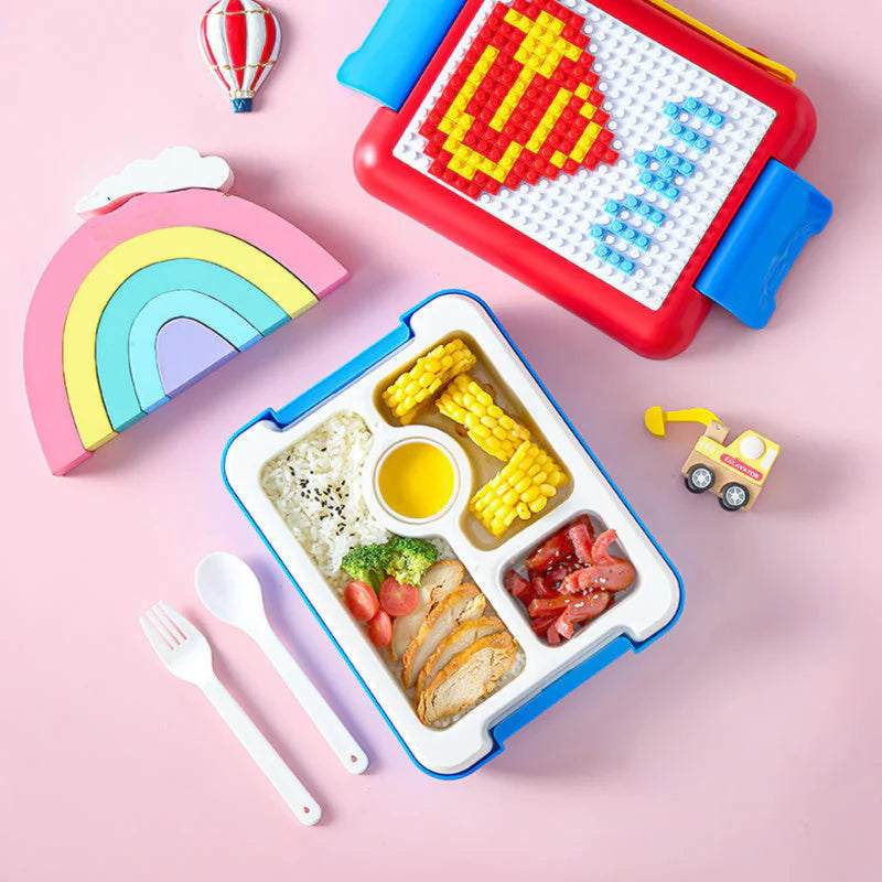 Lego puzzle lunch box