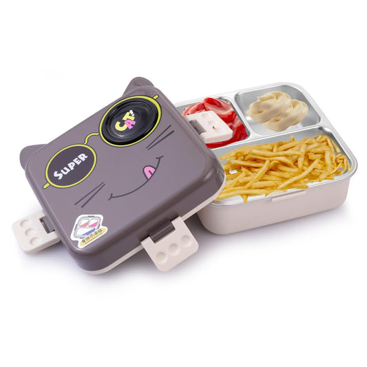 Super Cat Lunch Box 2 Layer Stainless Steel Lunch Box