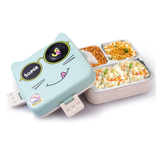 Super Cat Lunch Box 2 Layer Stainless Steel Lunch Box