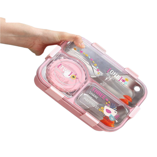 Jupiter Lunch Box with 3 Inner Steel Compartment