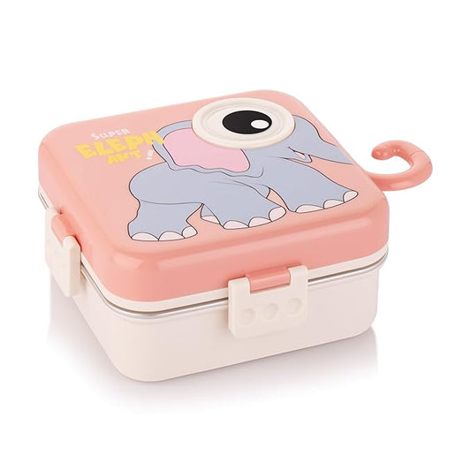 Carnival Super Elephant Lunch Box 2 Layer Stainless Steel Lunch Box