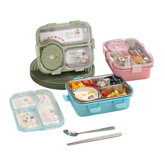 Jupiter Lunch Box with 3 Inner Steel Compartment